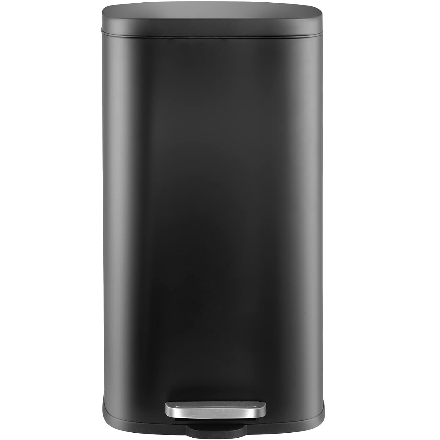 AthLike Trash Can, Stainless Steel Kitchen Garbage Can, Step Waste Bin with Hinged Lid and