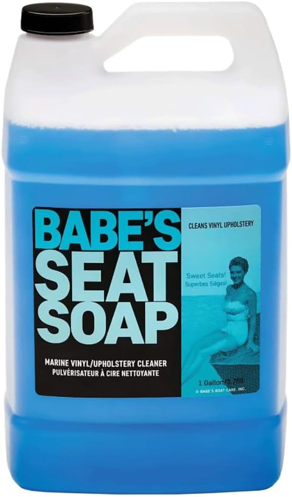 Babe’s Seat Soap – Marine Vinyl, Plastic & Leather Cleaner for Boat Seats – Cleans, Conditions &