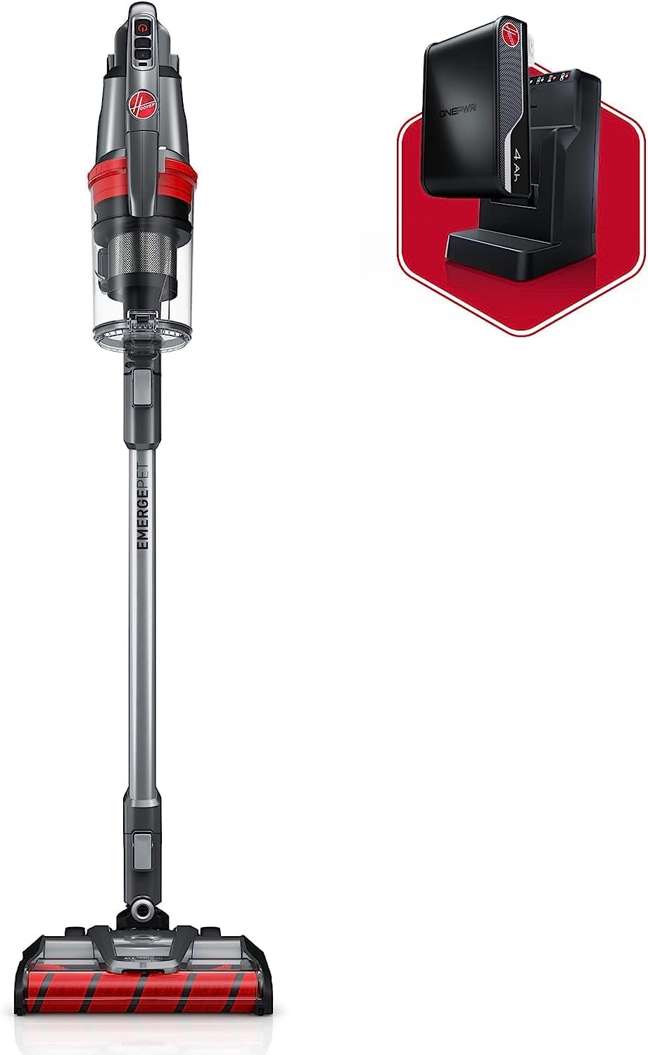 Hoover ONEPWR WindTunnel Emerge Pet Cordless Stick Vacuum Cleaner, Lightweight Stick Vac, Powerful