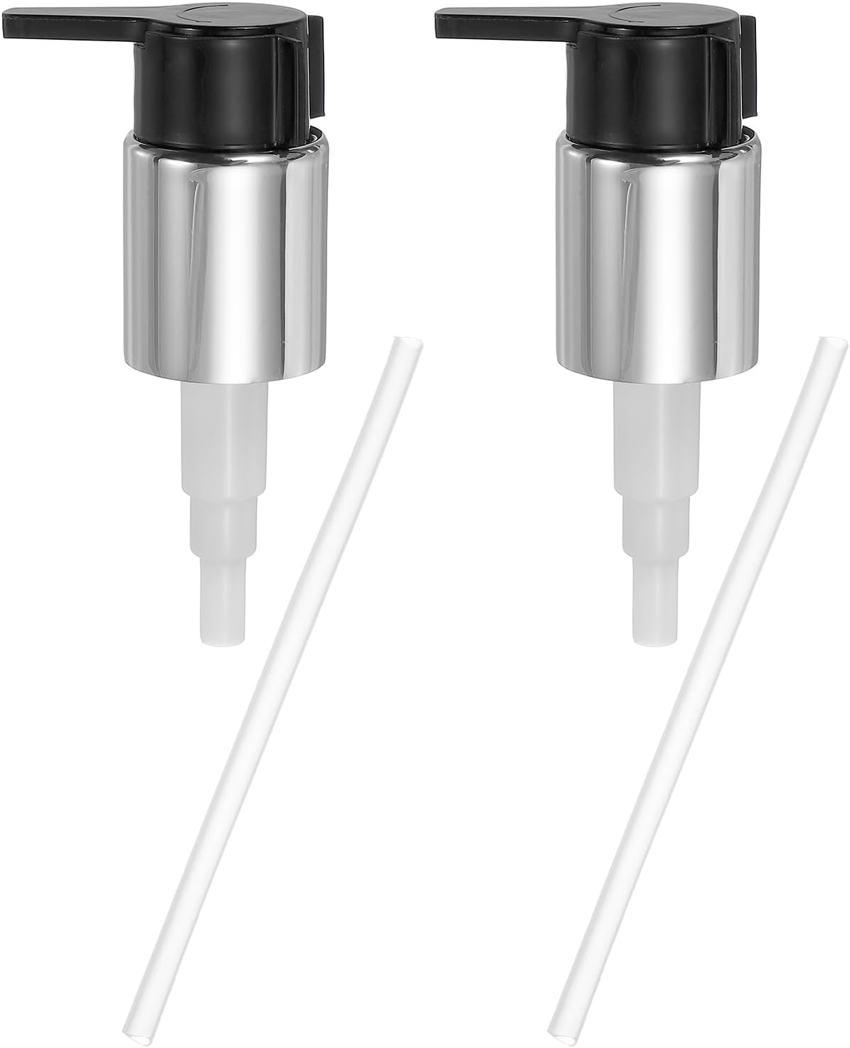 uxcell 2 Pcs Soap Dispenser Pump Heads, Hand Soap Dispensers Top Pumps Replacement Clip-on Pumphead