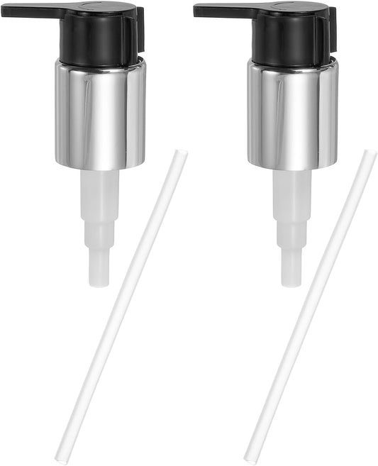 uxcell 2 Pcs Soap Dispenser Pump Heads, Hand Soap Dispensers Top Pumps Replacement Clip-on Pumphead