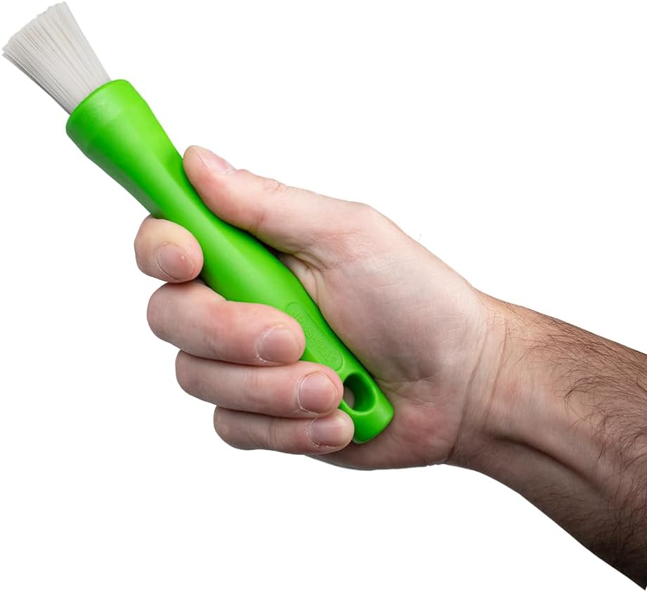 BrushAll® Wire Hand Brush with Ergonomic Handle and Tightly Packed Bristles for Kitchen, Garage