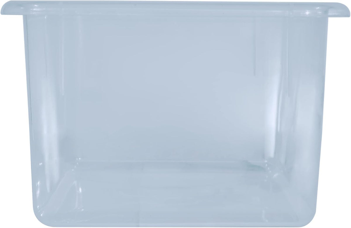 Wood Designs Cubby Storage Bin, Heavy Duty Plastic Containers for Kids Translucent Clear Cubby Tray