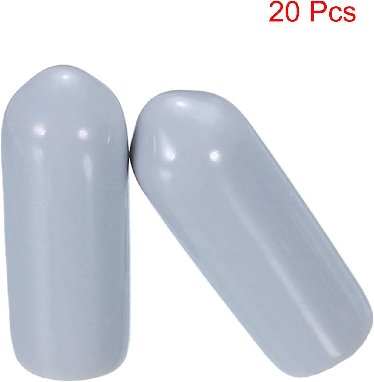 uxcell 20pcs Rubber End Caps 5mm(3/16") ID Vinyl PVC Round Tube Bolt Cap Cover Screw Thread