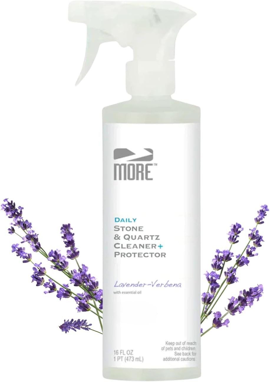 MORE Stone & Quartz Cleaner + Protector - Granite, Quartz & Marble Cleaner - For Kitchen & Bathroom