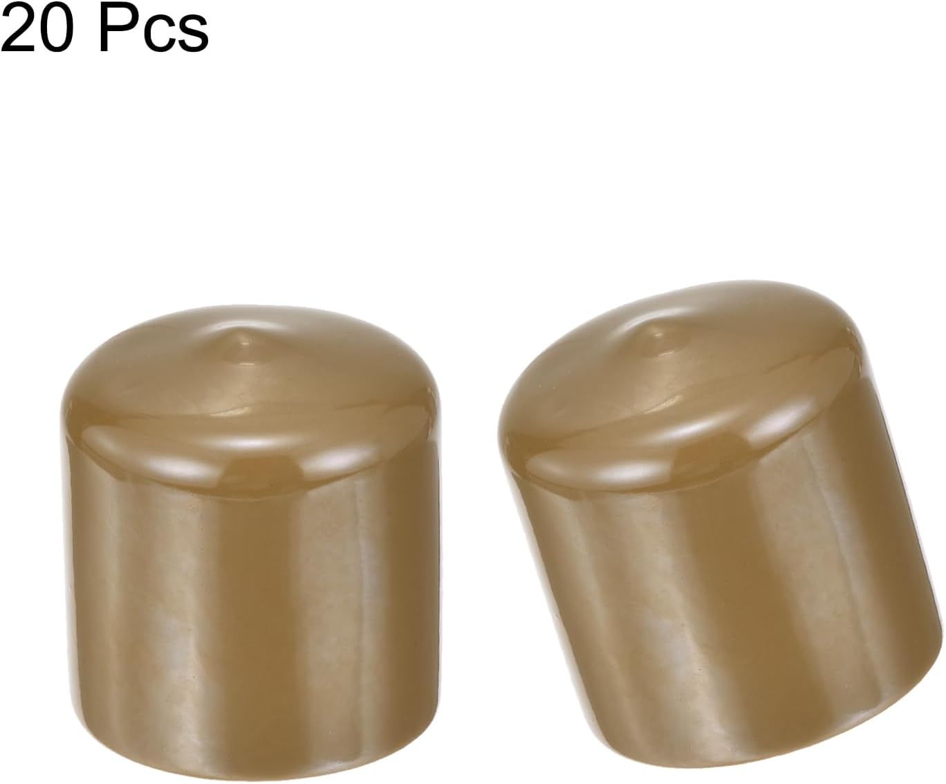 uxcell 20pcs Rubber End Caps 42mm(1 5/8") ID Vinyl PVC Round Tube Bolt Cap Cover Screw Thread