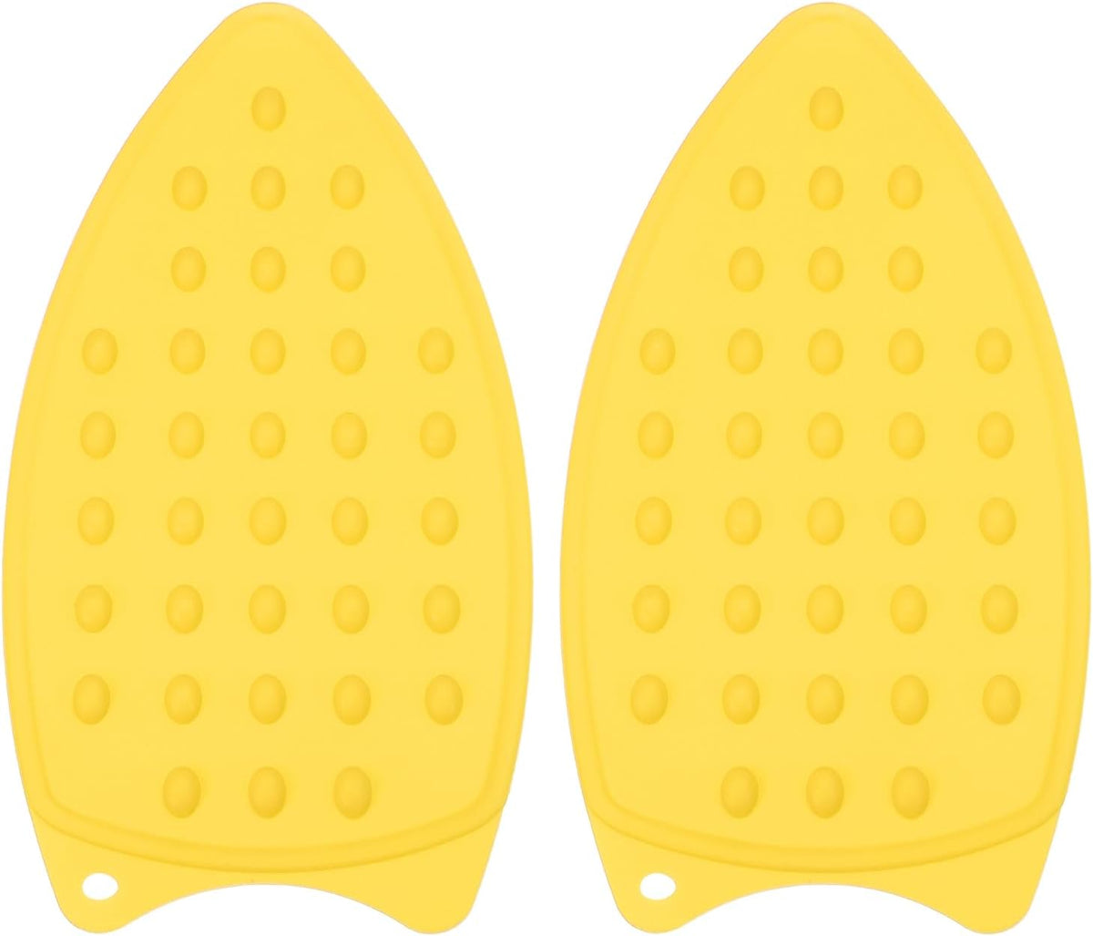 PATIKIL Silicone Iron Rest Pad, 2 Pcs Multipurpose Hot Heat Resistant Iron Rest Plate Protective