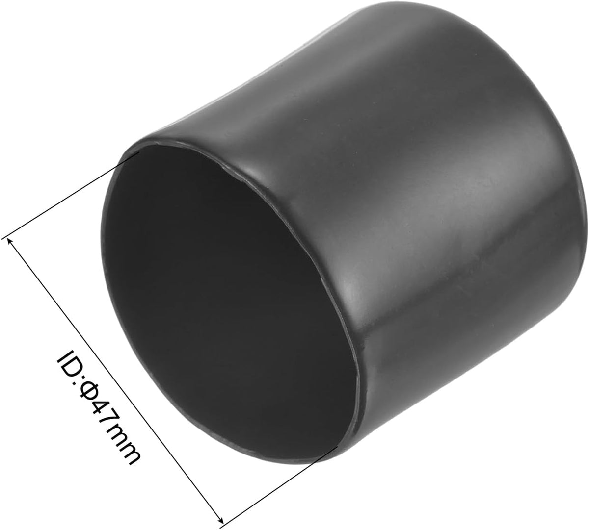 uxcell 20pcs Rubber End Caps 47mm(1 7/8") ID Vinyl Round Tube Bolt Cap Cover Thread Protectors Dark