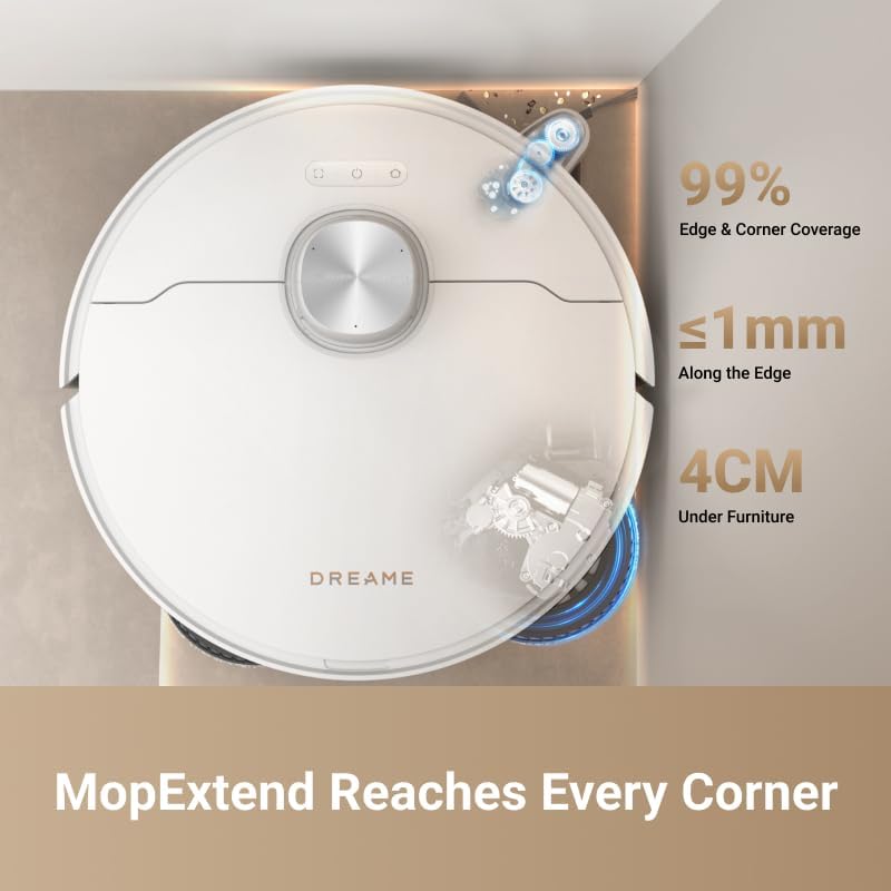 dreame L40 Ultra Robot Vacuum Self Emptying, 11,000Pa Suction Robot Vacuum and Mop Combo with Auto