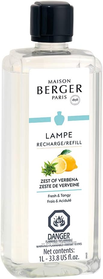 MAISON BERGER - Zest of Verbena - Lampe Berger Fragrance Refill for Home Fragrance Oil Diffuser
