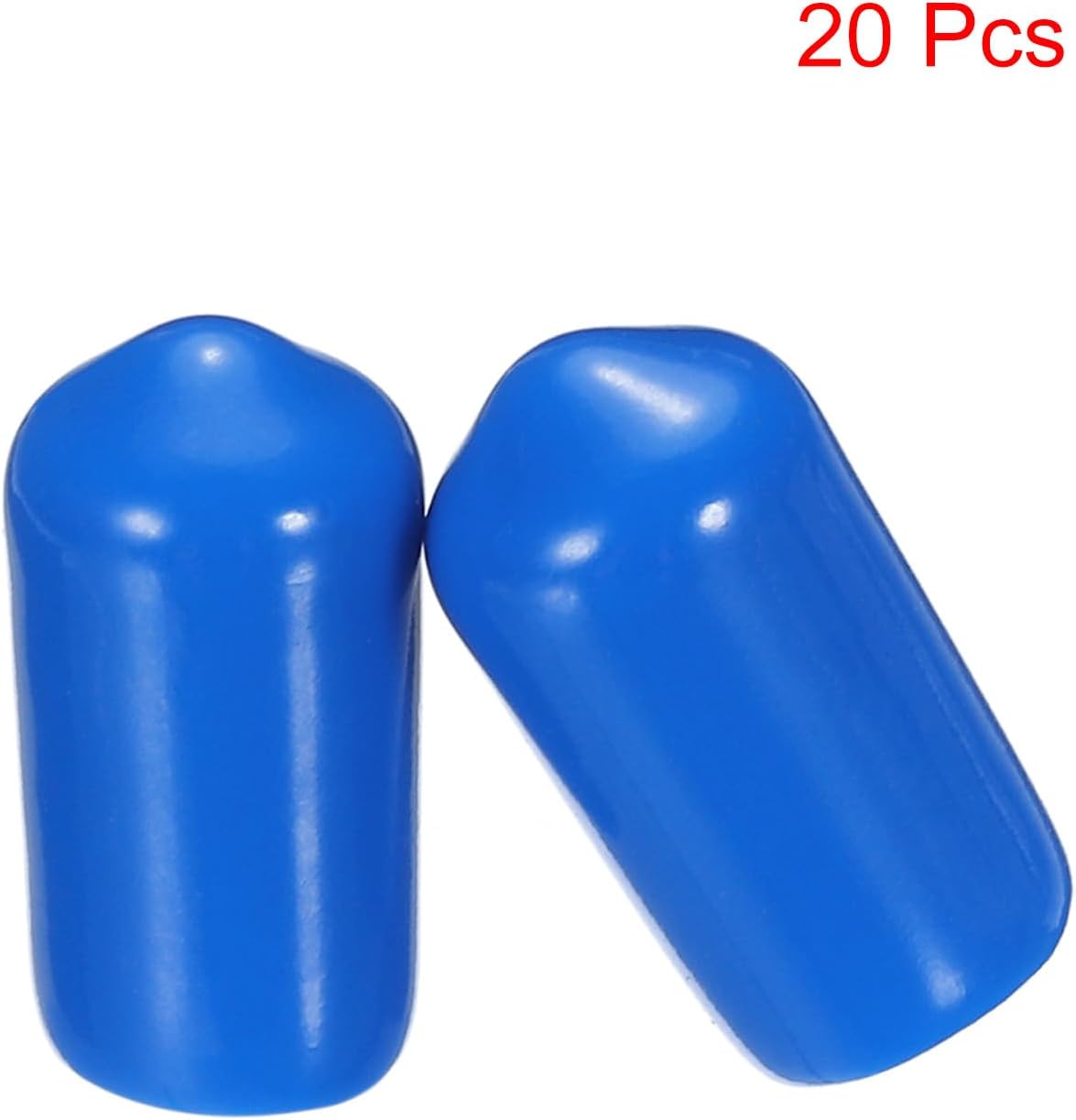 uxcell 20pcs Rubber End Caps 7.5mm ID Vinyl PVC Round Tube Bolt Cap Cover Screw Thread Protectors