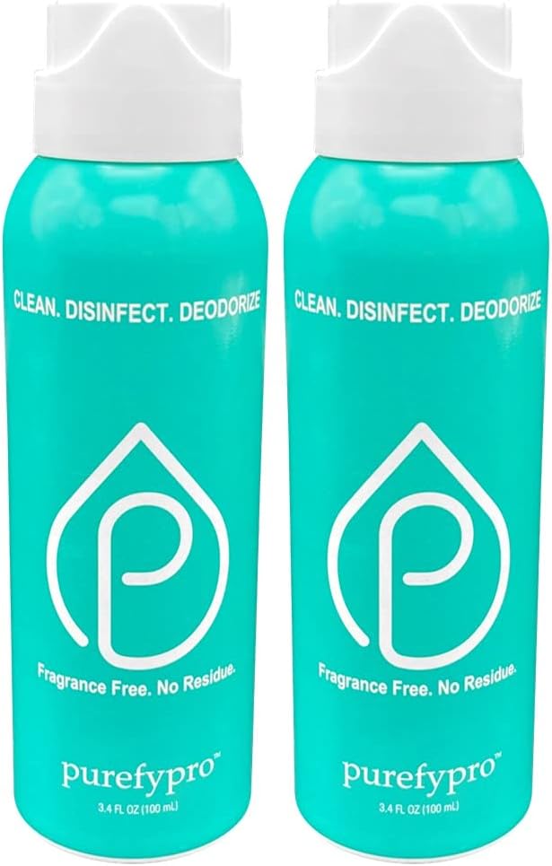 Purefypro Disinfectant Airesol Spray (100ml, 2 Pack) Eliminate 99.9999% Virus and Germs. No