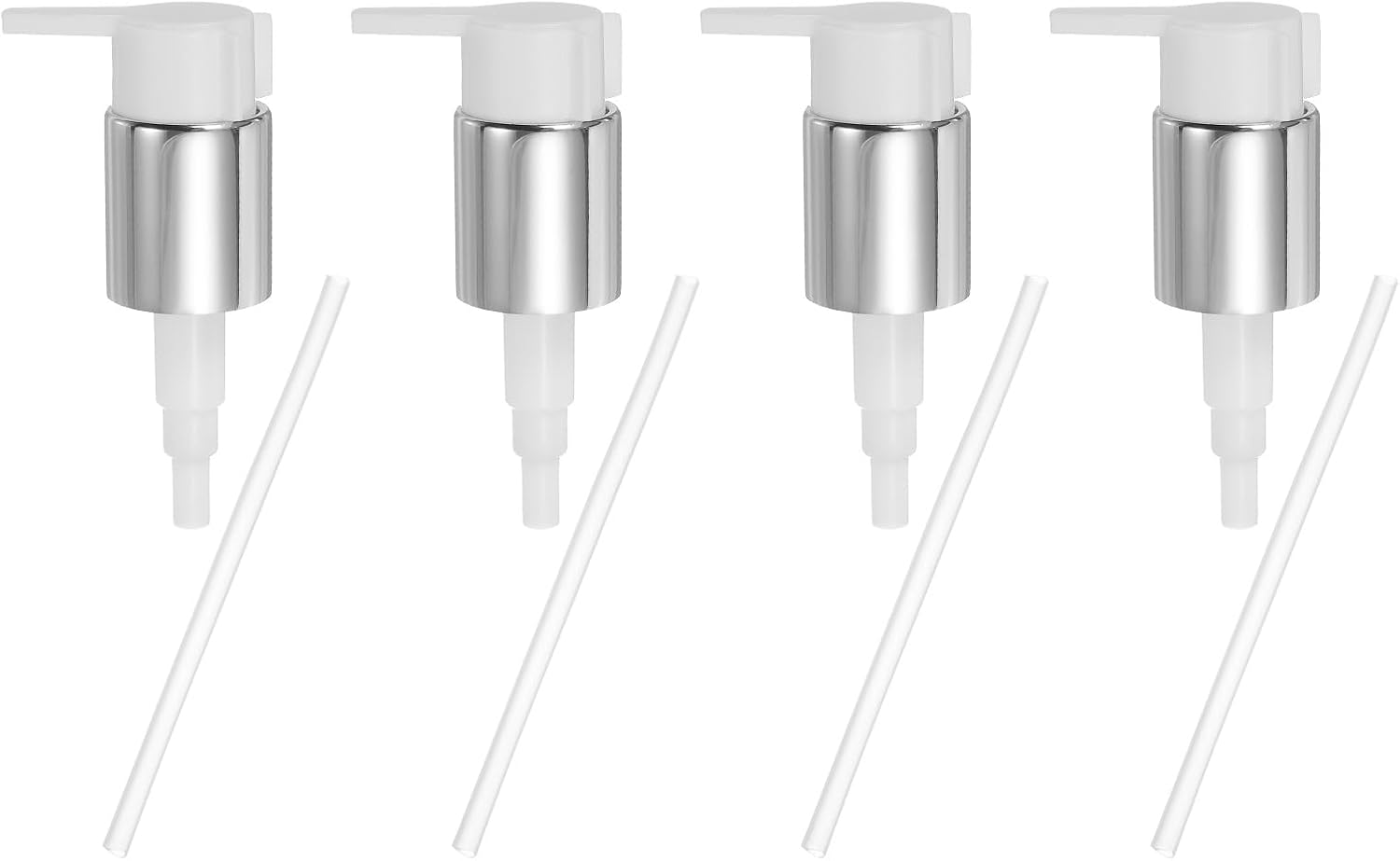 uxcell 4 Pcs Soap Dispenser Pump Heads, Hand Soap Dispensers Top Pumps Replacement Clip-on Pumphead