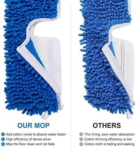 2 Pack Thicken Mop Refills Head Compatible for O Ceda Dual Action Flip System, Microfiber Mop Head