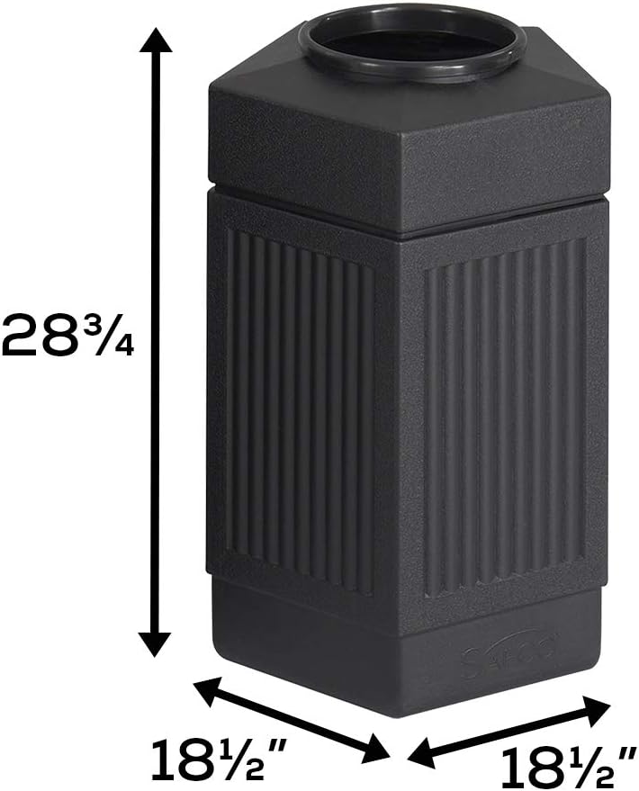 Safco Canmeleon Trash Can, 30 Gallons, Indoor and Outdoor Use, Durable & Weather-Resistant