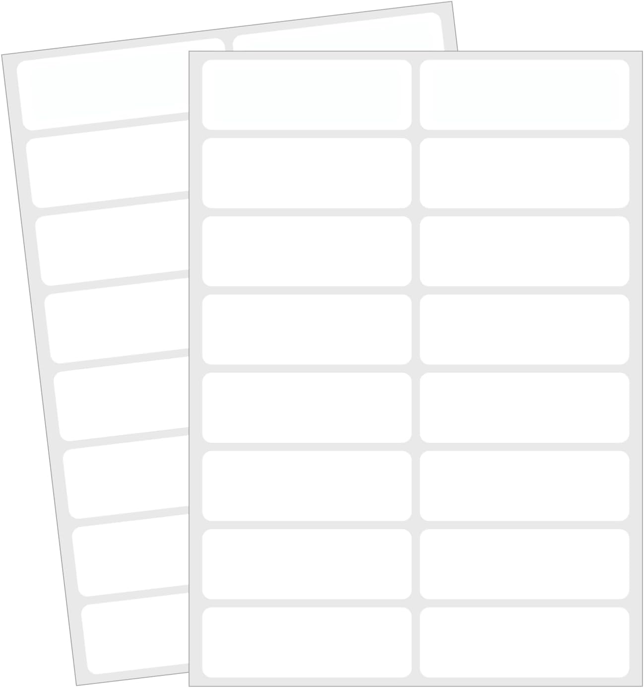 Blank Removable Labels, 1x3 Inch White Freezer Labels for Food Containers, Freezer Label to Write