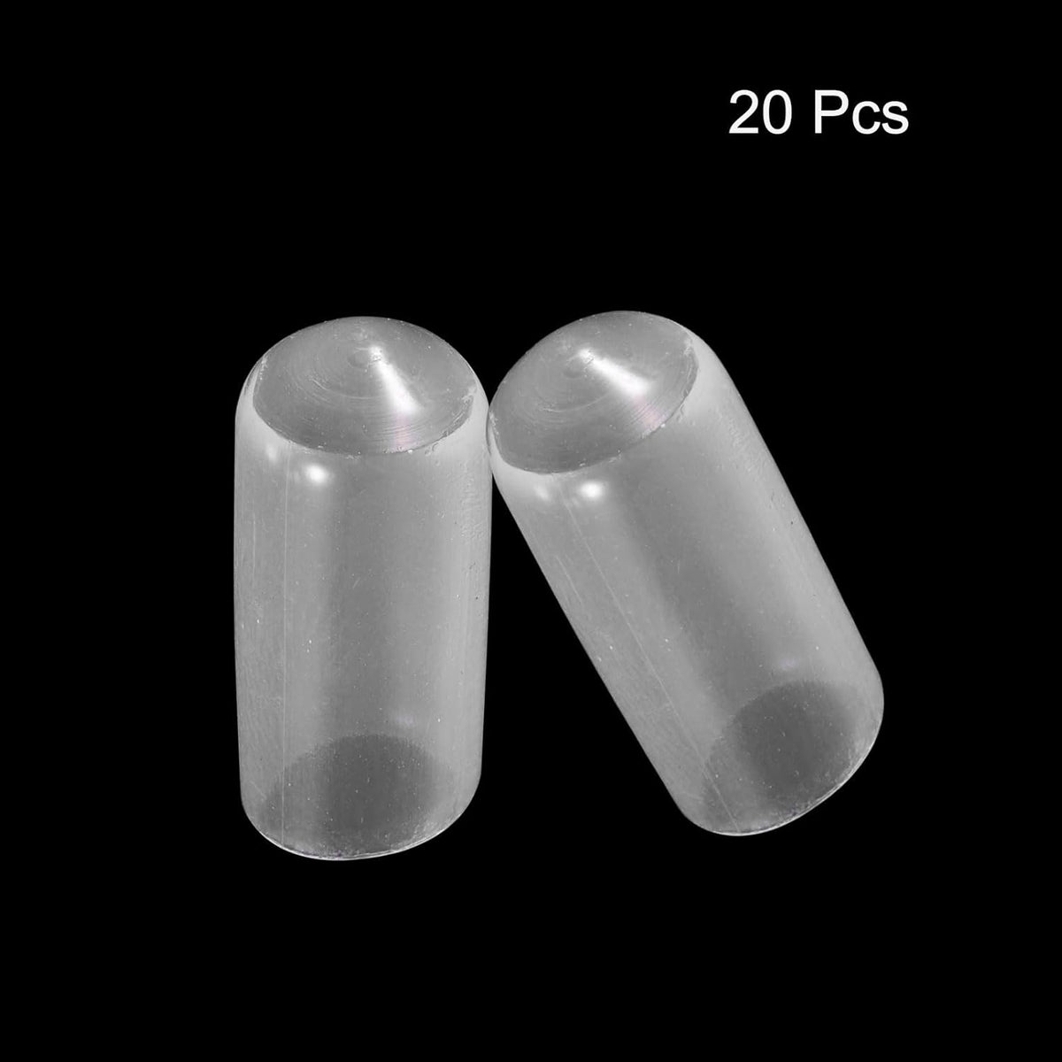 uxcell 20pcs Rubber End Caps 7mm ID Vinyl PVC Round Tube Bolt Cap Cover Screw Thread Protectors
