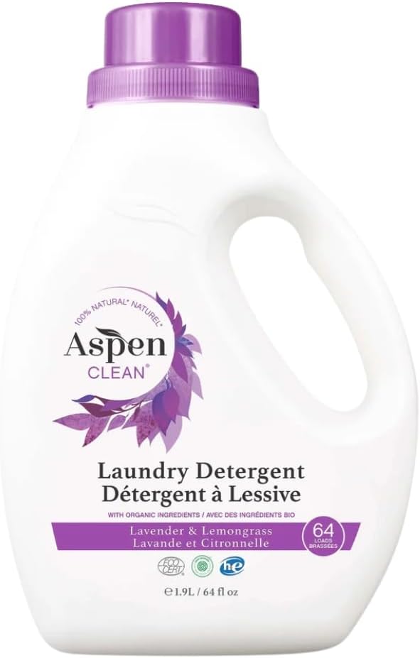 Natural Laundry Detergent Lavender & Lemongrass - 100% Natural, Organic, HE Liquid Laundry
