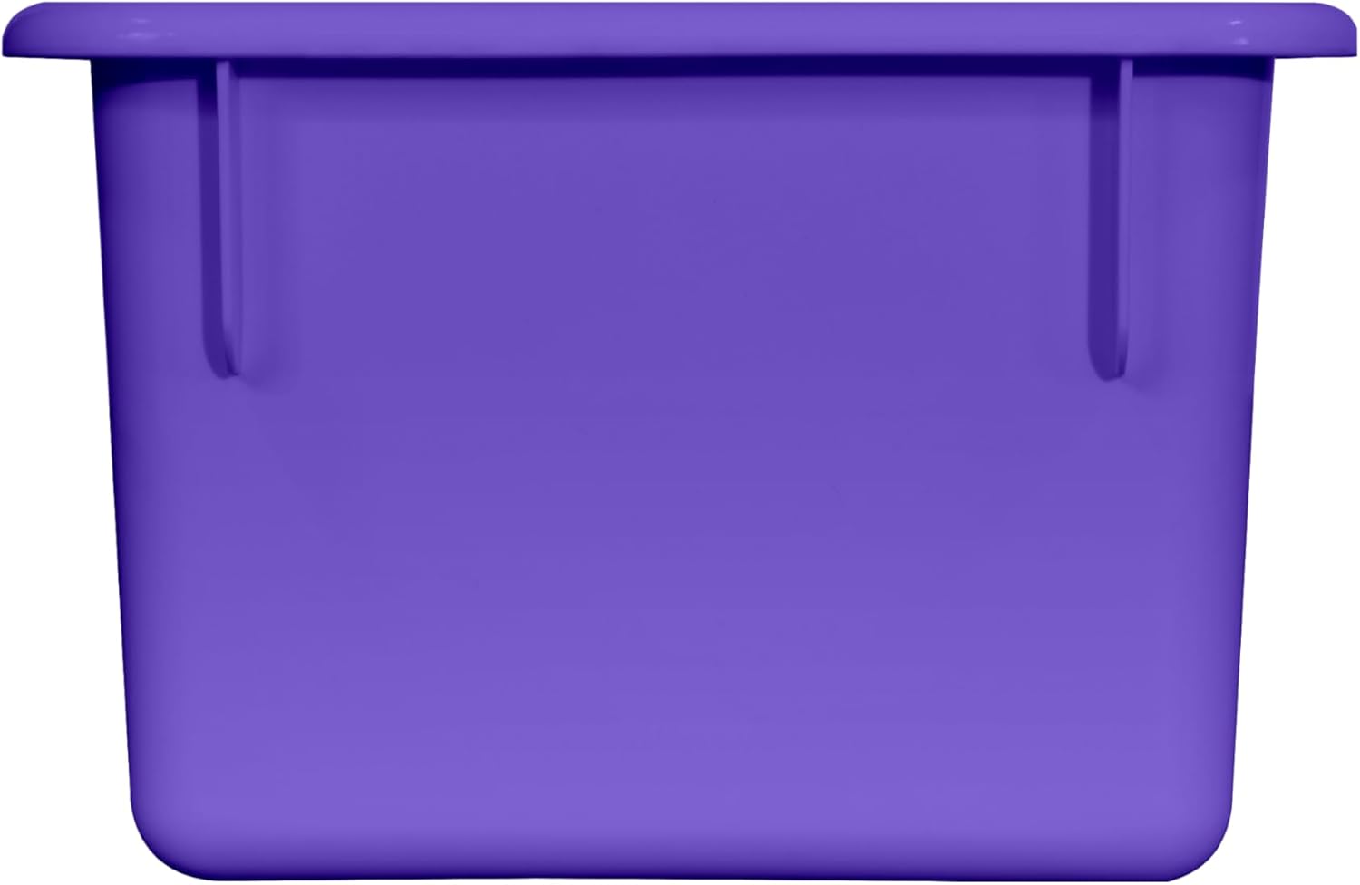 Wood Designs Cubby Storage Bin, Heavy Duty Plastic Containers for Kids Purple Cubby Tray Set of 25