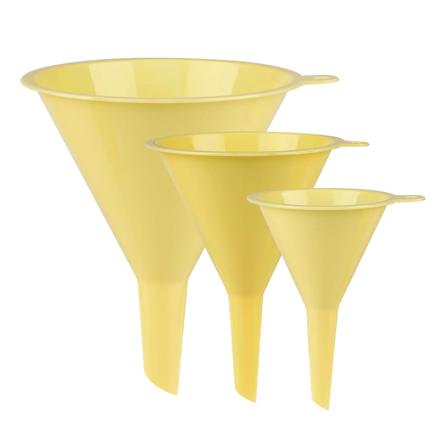 Plastic Kitchen Funnel Set of 3, Round Kitchen Funnels for Filling Bottles, Durable and