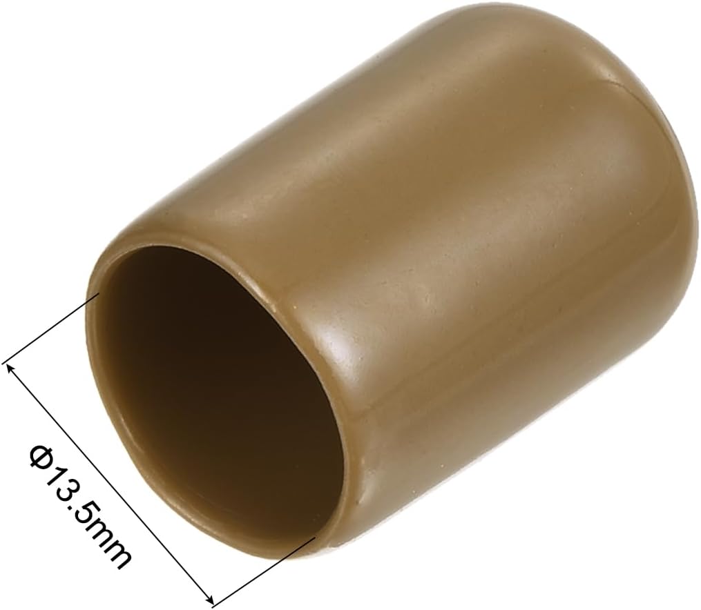 uxcell 20pcs Rubber End Caps 13.5mm ID Vinyl PVC Round Tube Bolt Cap Cover Screw Thread Protectors