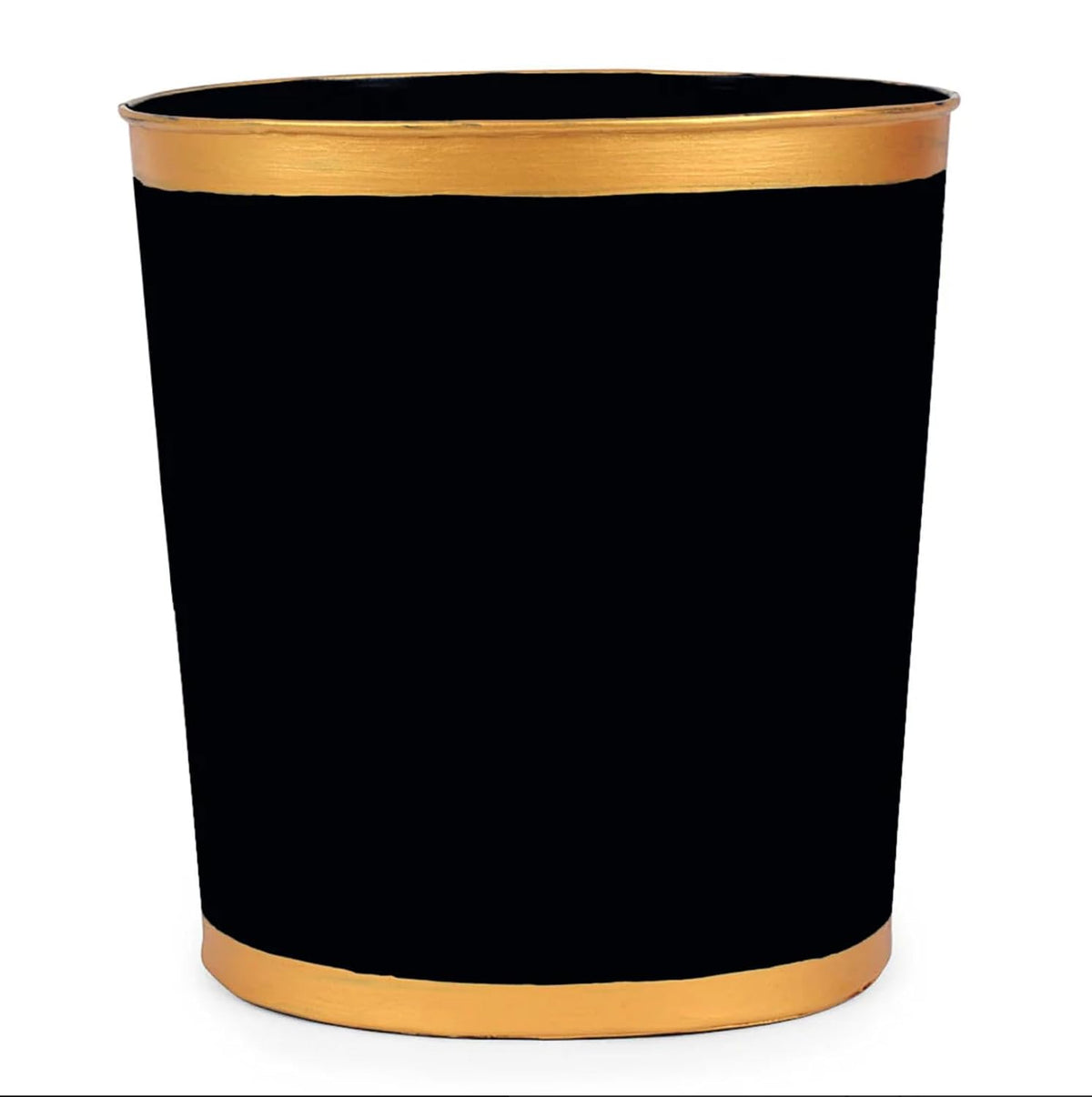 Jaye’s Studio Mattie Oval Wastebasket – Handpainted Pink Trash Can For Bathroom Office, Vanity, or