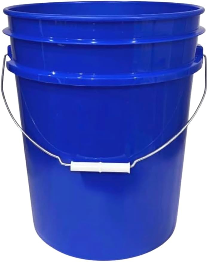 House Naturals 5 Gallon Premium HPDE Plastic Bucket - Made in USA Food Grade Storage Container, BPA