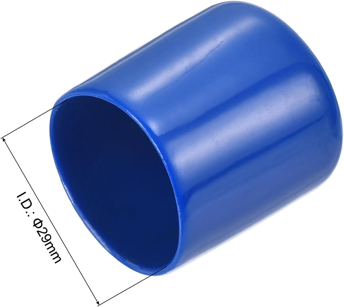 uxcell 20pcs Rubber End Caps 29mm(1 1/8") ID Vinyl PVC Round Tube Bolt Cap Cover Screw Thread