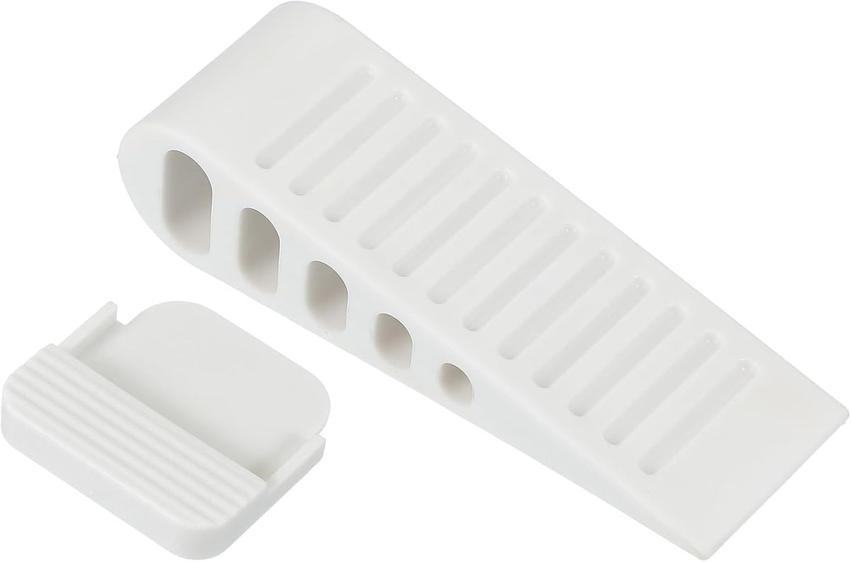 PATIKIL Rubber Door Stoppers for Bottom of Door, Door Wedge Stopper with Holder Sturdy Stackable