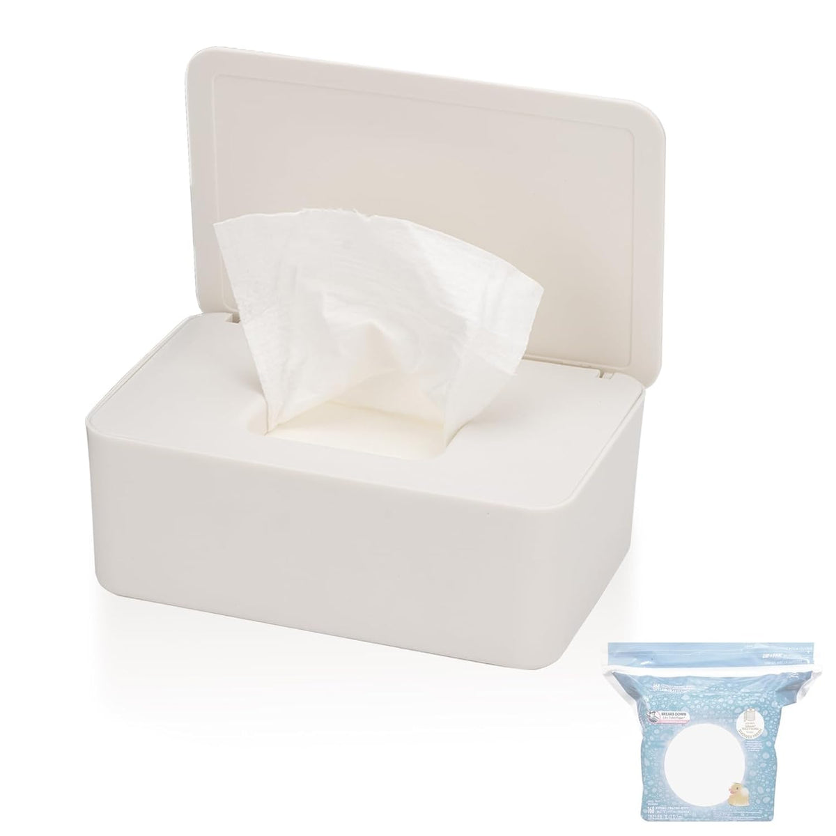Wipes Dispenser Compatible with Cottonelle Wet Wipes Refill Pack, Refillable Wipes Container