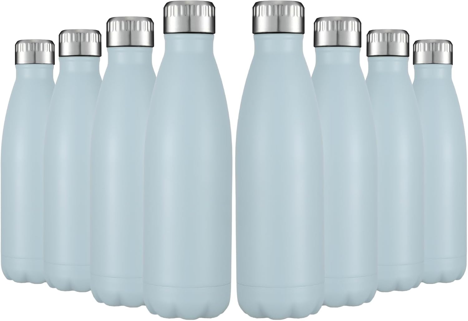 HASLE OUTFITTERS 17oz Stainless Steel Water Bottles Bulk, Vacuum Insulated Water Bottles Double