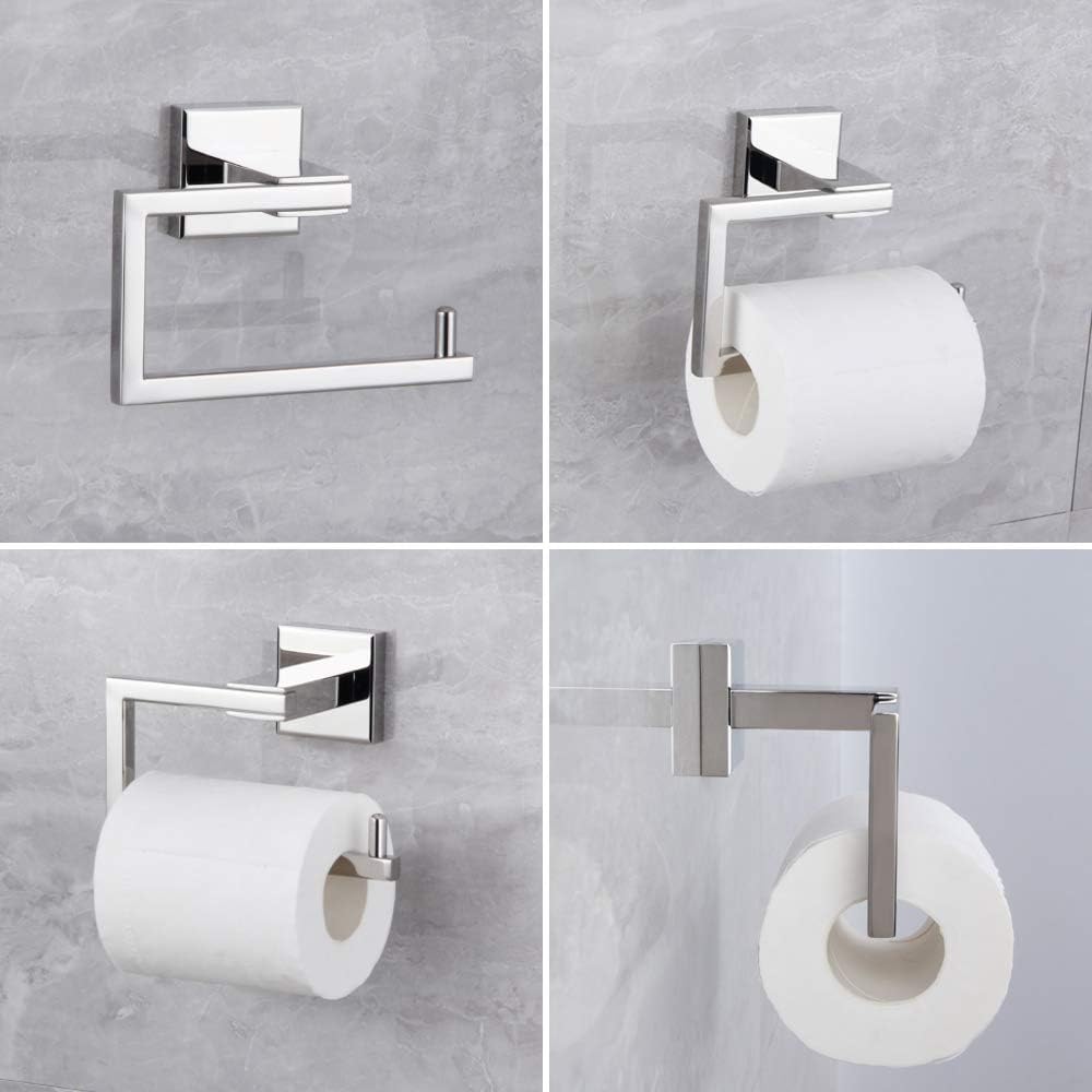 Bathroom Toilet Paper Holder SUS304 Stainless Steel Kitchen Washroom Tissue Roll Dispenser Wall