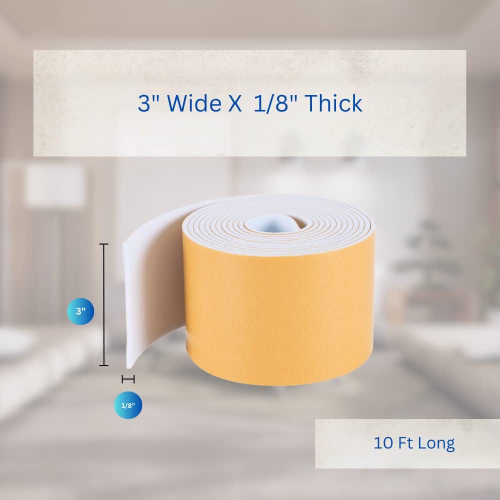 High Density Foam Weather Stripping Door Seal Strip Insulation Tape Roll for Insulating Door Frame