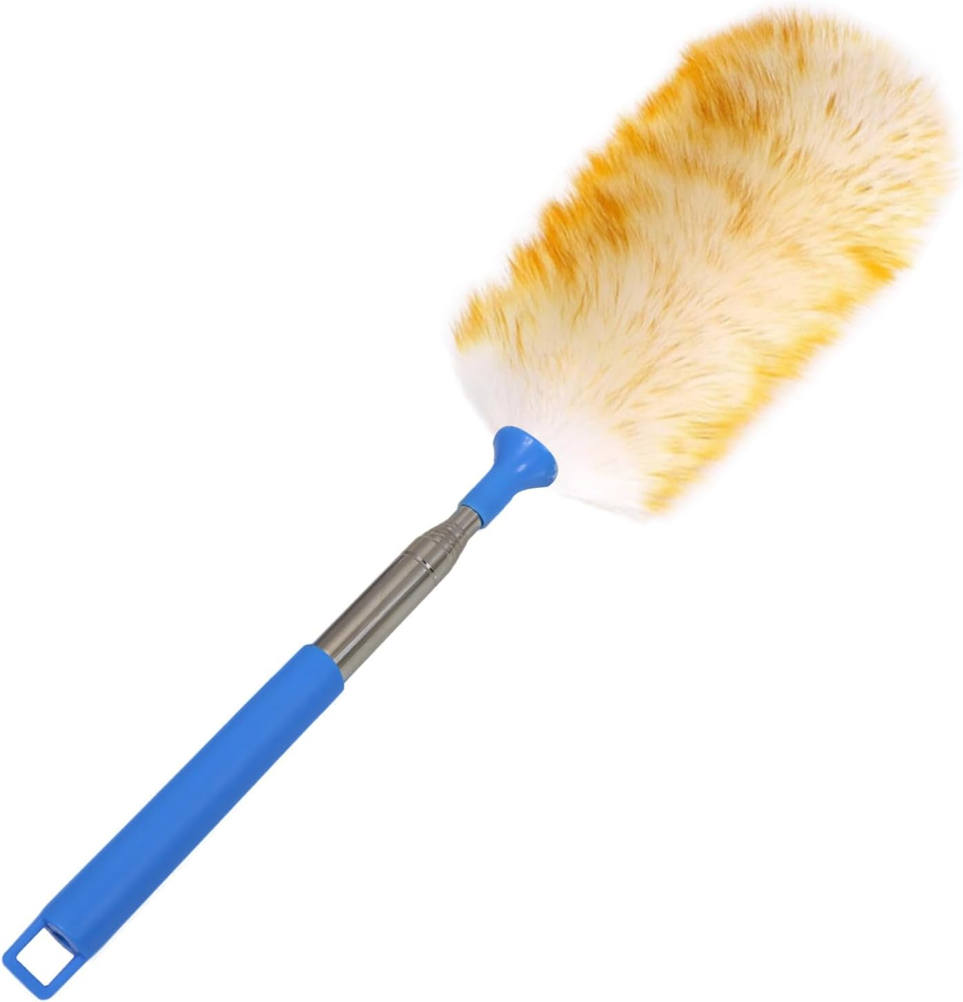 Wool Lambswool Extendable Cleaning Brush Duster 21.2-51.2in,Anti-Static with Stainless Steel
