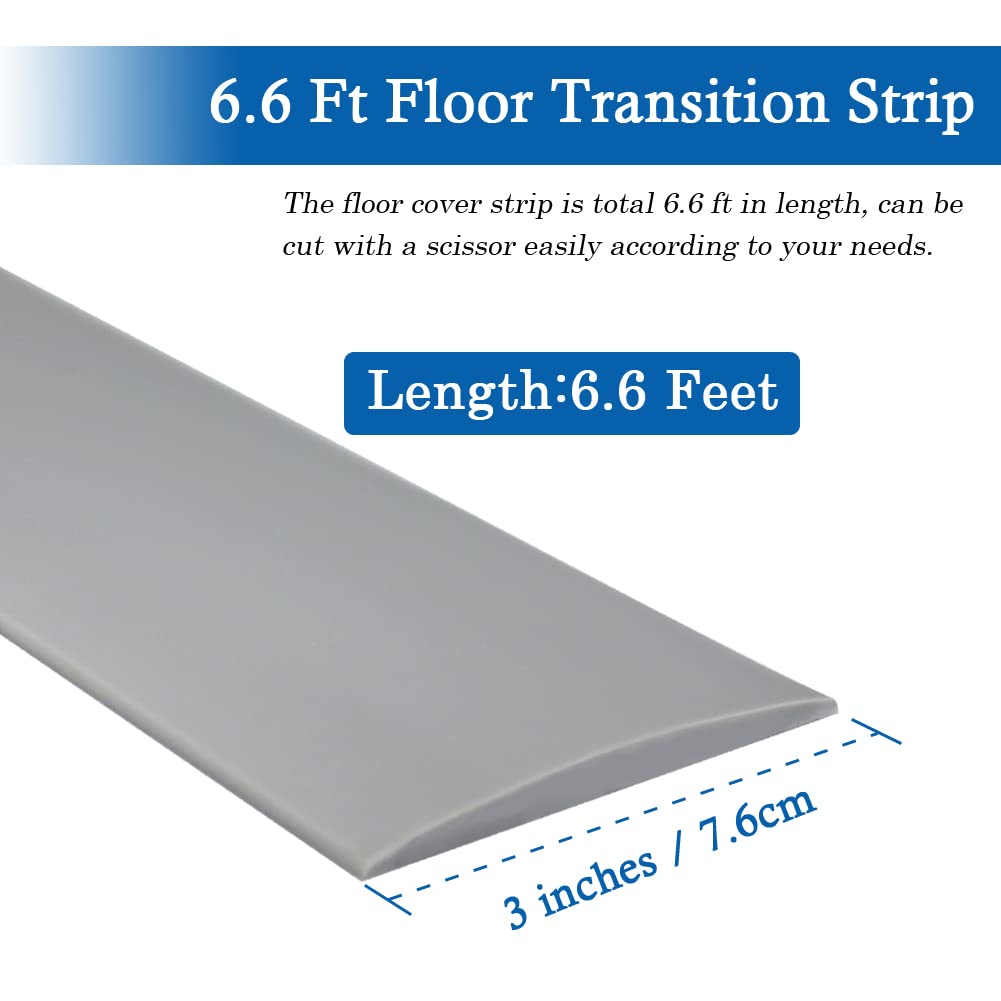 Floor Transition Strip Self Adhesive Floor Cover Strips Laminate 3" Wide Vinyl Flat Divider