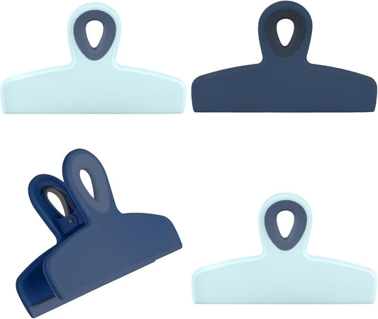 COOK WITH COLOR Bag Clips - Heavy Duty Chip Clip and Refrigerator Magnet Clips for Food Storage