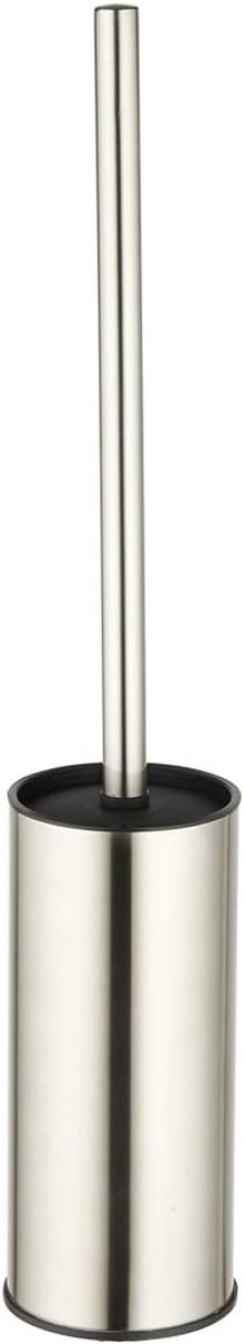 BGL Toilet Brush Holder Brushed Nickel, Stainless Steel 304 Brushed Nickel Round Freestanding