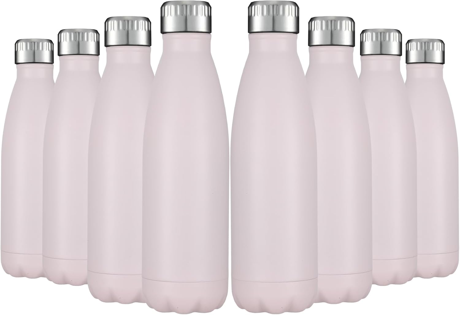 HASLE OUTFITTERS 17oz Stainless Steel Water Bottles Bulk, Vacuum Insulated Water Bottles Double