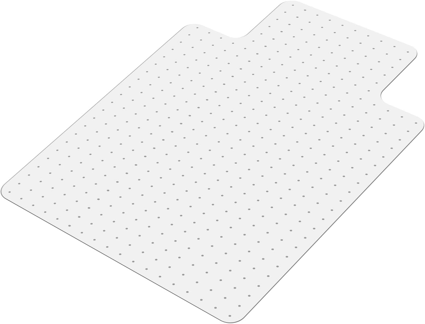 SALLOUS Clear Chair Mat for Carpet, 53" x 45" Heavy Duty Vinyl Floor Mat for Carpeted Floors