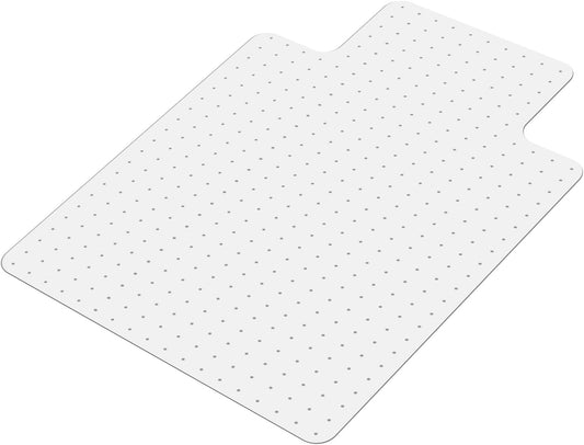 SALLOUS Clear Chair Mat for Carpet, 53" x 45" Heavy Duty Vinyl Floor Mat for Carpeted Floors