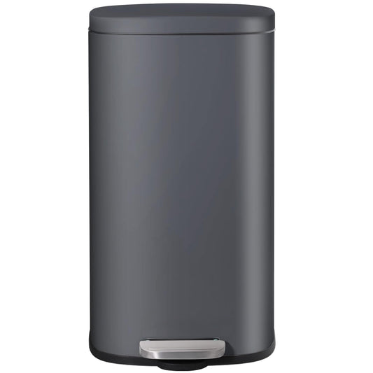 AthLike Trash Can, Stainless Steel Kitchen Garbage Can, Step Waste Bin with Hinged Lid and