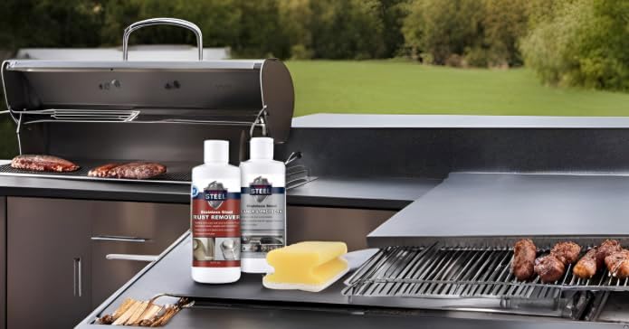 CLEAN MY STEEL Stainless Steel Rust Stain Remover & Cleaner Kit, NSF Safe for Food Areas. Includes