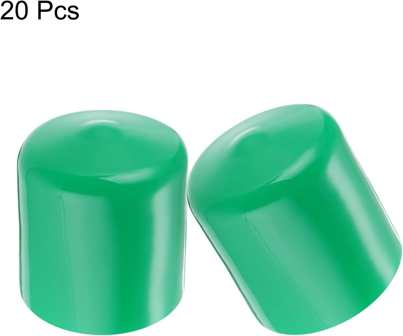 uxcell 20pcs Rubber End Caps 40mm ID Vinyl PVC Round Tube Bolt Cap Cover Screw Thread Protectors