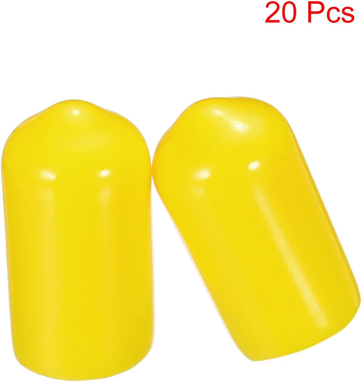uxcell 20pcs Rubber End Caps 8mm(5/16") ID Vinyl PVC Round Tube Bolt Cap Cover Screw Thread
