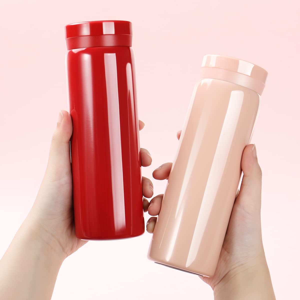 10oz Mini Water Bottle Stainless Steel Thermos Small Flask - Insulated Vacuum, Leak Proof, Keeps