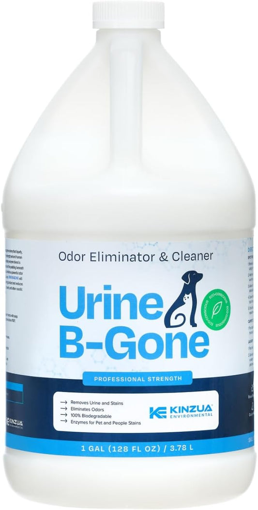 KINZUA ENVIRONMENTAL Urine B-Gone, Professional Enzyme Odor Eliminator & Pet Stain Remover, Human