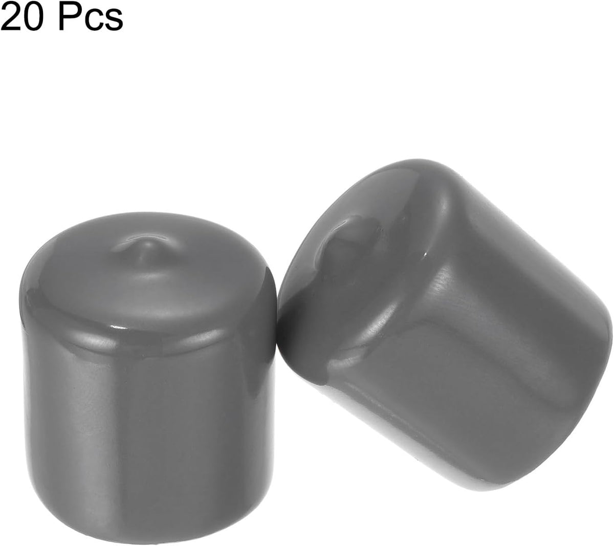 uxcell 20pcs Rubber End Caps 25mm(1") ID Vinyl PVC Round Tube Bolt Cap Cover Screw Thread