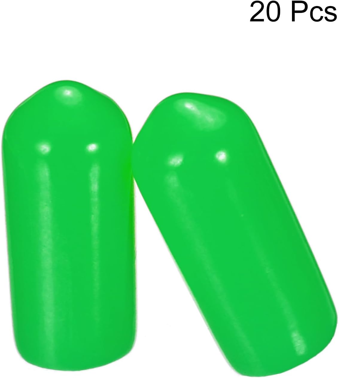 uxcell 20pcs Rubber End Caps 6mm(1/4") ID Vinyl PVC Round Tube Bolt Cap Cover Screw Thread