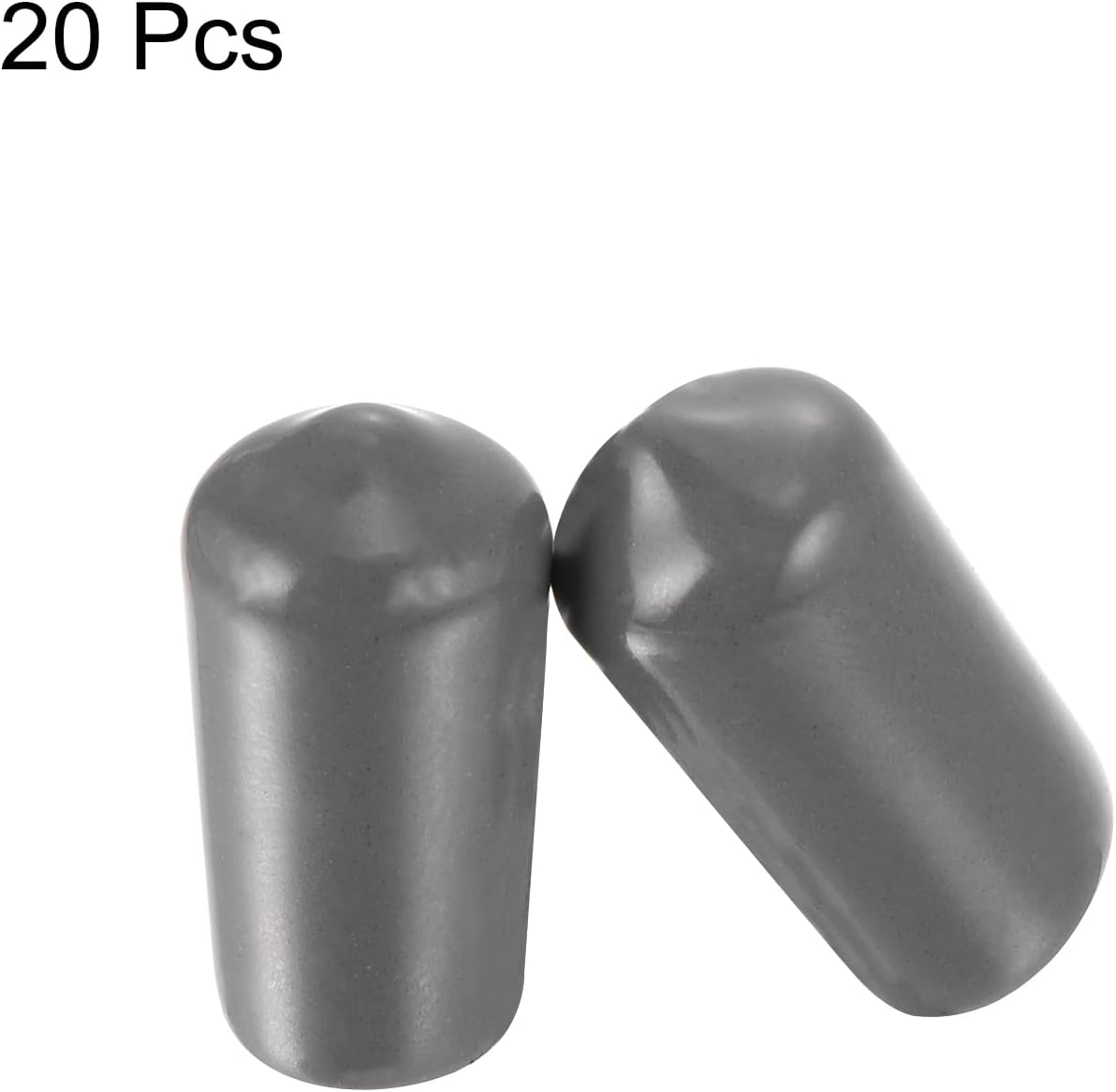 uxcell 20pcs Rubber End Caps 11mm ID Vinyl PVC Round Tube Bolt Cap Cover Screw Thread Protectors