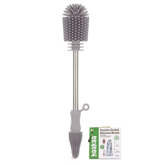 Haakaa Silicone Cleaning Brush - Baby Bottle Brush Cleaner for Breast Pump,Nipple,Breast Milk